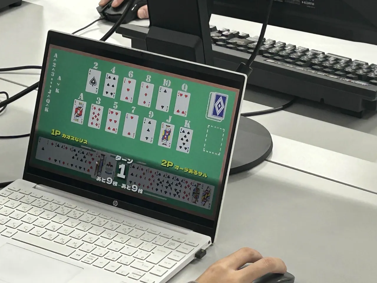 ゲームプログラミング班の展示写真